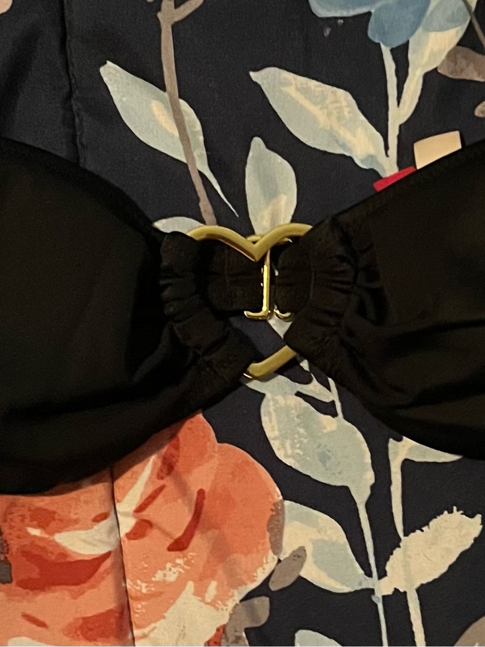 Victoria's Secret Black Bikini Top with Pink Brand Tag